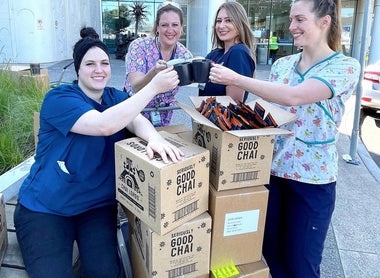 Chai Lords Donates Over 20,000 Chai Packs to the Entire Monash Health Team!