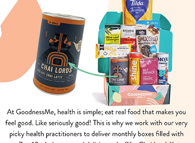Chai Lords Featured in July's GoodnessMe Box